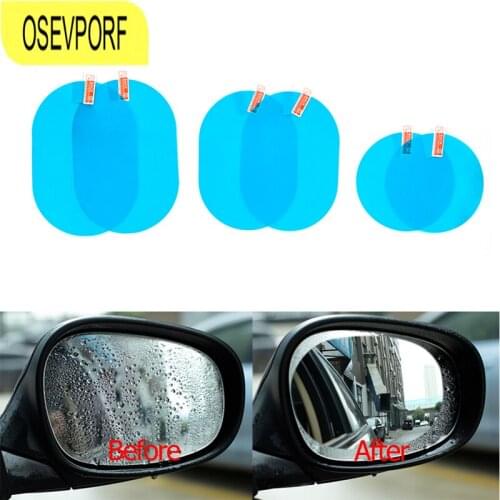 2PCS Car Rearview Mirror Protective Film Anti Fog Waterproof Car Window Rain Protector Glass Film Car Rear View Mirror Protector