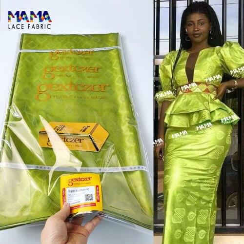 5 Yards 160CM 2021 Latest African Lace High Quality Nigerian Bazin Riche Guinea Senegal Wedding Bride Dress Basin Fabric