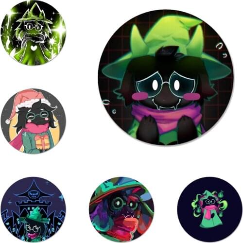 58mm Deltarune Ralsei by Lileaves Badge Brooch Pin Accessories For Clothes Backpack Decoration gift