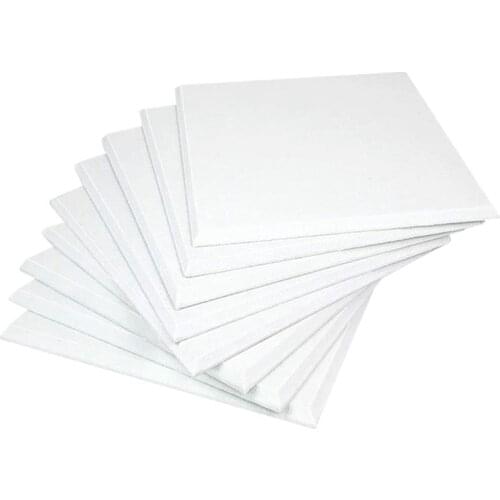 Acoustic Panels White 12 Pieces High Density Beveled Edge for Wall Decoration and Acoustic Treatment CNIM Hot