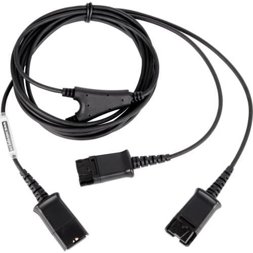 Call Center Netcom QD to QD plug Adapter Apply to most same QD Headset 3Y training cable QD Y splitter