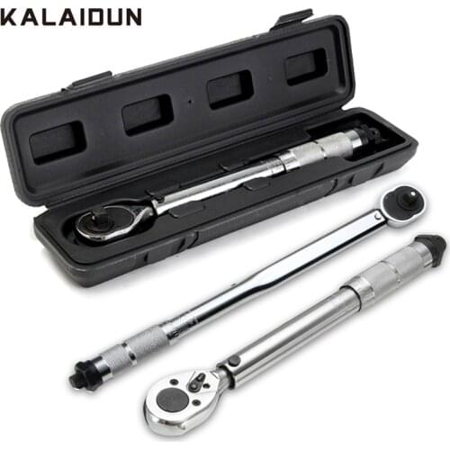 KALAIDUN Torque Wrench Square Drive Spanner 1/4 3/8 1/2 Two Way Adjustable Precise Ratchet Wrench Car Bike Repair Hand Tools