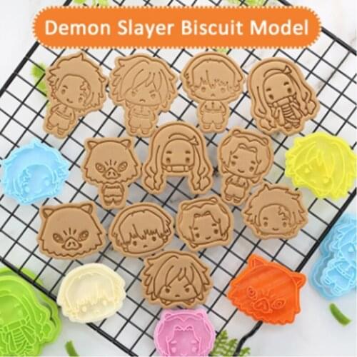 6/12/20Pcs 3d Cookie Cutters Plastic Creative Cartoon Biscuit Mold Household Baking Diy Fondant Grinding Tool Press Baking Mold