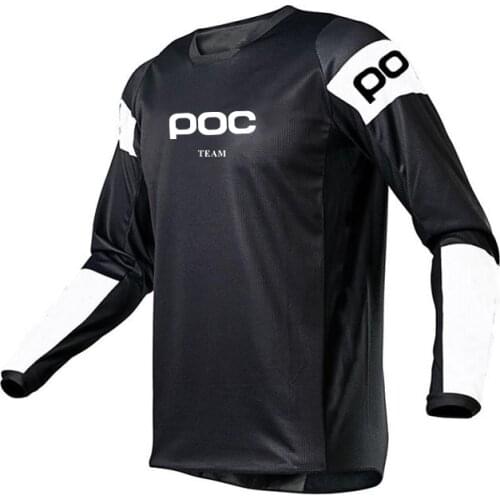 Motorcycle Mountain Bike Team Downhill Jersey TEAM POC MTB Jersey Offroad Bicycle Locomotive Shirt Cross Country Mountain Bike