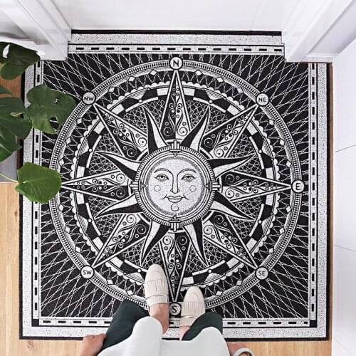 Moroccan style DIY wire ring mat hallway carpet PVC wire ring mat INS door mat living room floor mat bathroom non-slip mat