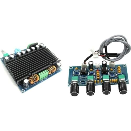 Hot-1 Pcs TDA8954 Hifi 210Wx2 Dual Channel Audio Amp Board & 1 Cps XH-A901 NE5532 Tone Board Preamp Pre-Amp