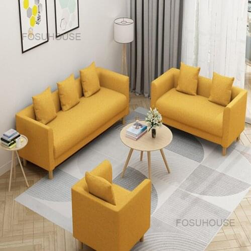 Bedroom Small Sofa Family Living Room Sofas Single Sofa Chair Living Room Furniture Simple Modern Cloth Lounge Lazy Sofa Home