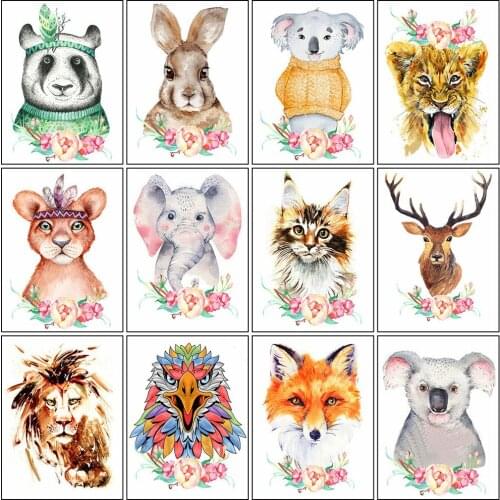 MomoArt 5D DIY Diamond Painting Cat Cross Stitch Mosaic Diamond Embroidery Elephant Animal Rhinestone Art Home Decor Gift