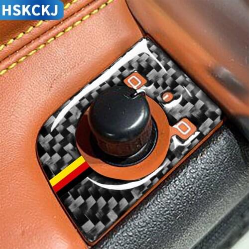 For Audi TT 8N 8J MK1 2001 2002 2003 2004 2005 2006 Carbon Fiber Stickers Window Lifting Switch Button Interior Car Accessories