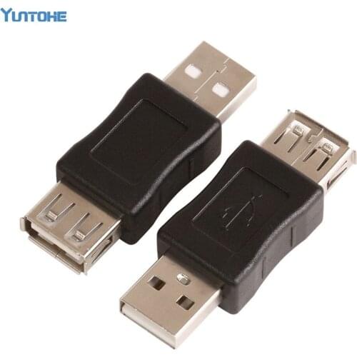 New Arrival Male to Female Type A USB 2.0 Adapter Converter Changer Black 100pcs/lot