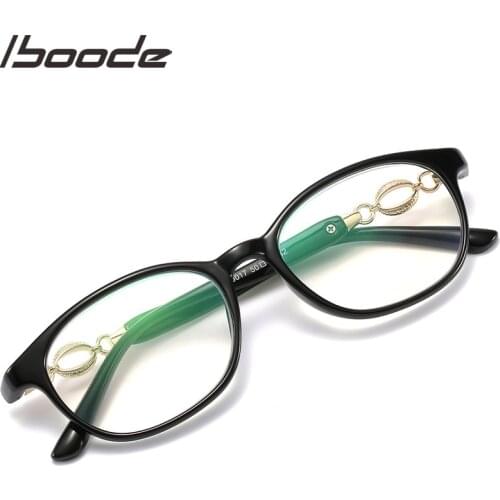 Iboode Anti Blue Light Reading Glasses Metal decoration Women Men Computer Protection Fashion Glasses +1.0 1.5 2.5 3.0 3.5