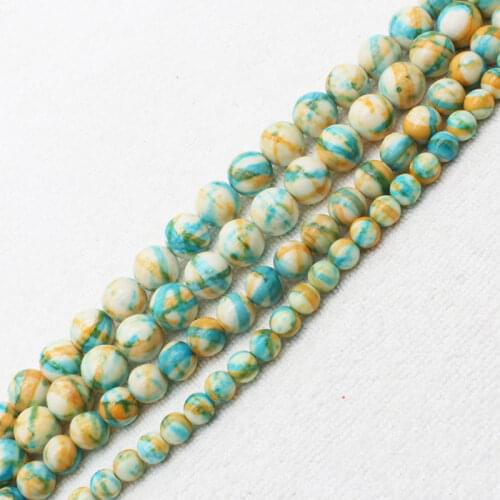 Wholesale 4-12mm Multi-Color Stripe Jaspers Round loose beads 15" bjs5, For Jewelry making, can mixed wholesale