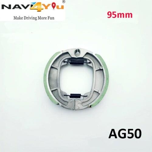 Original quality electric vehicle accessories AG50 brake shoes,90mm front wheel drum brake pads for 95mm install size