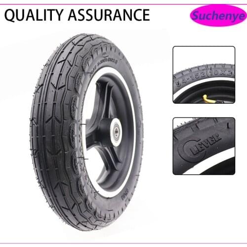 10 inch 10x2 (54-152) Pneumatic Wheel Tire 10x2 Inner and Outer Tyre with Alloy Hub for Electric Scooter Accessories