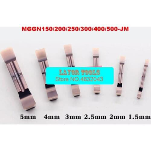 10PCS MGGN150/MGGN200/MGGN250/MGGN300/MGGN400/MGGN500 -JM Cutting Inserts Carbide Hard alloy blade for Stainless steel