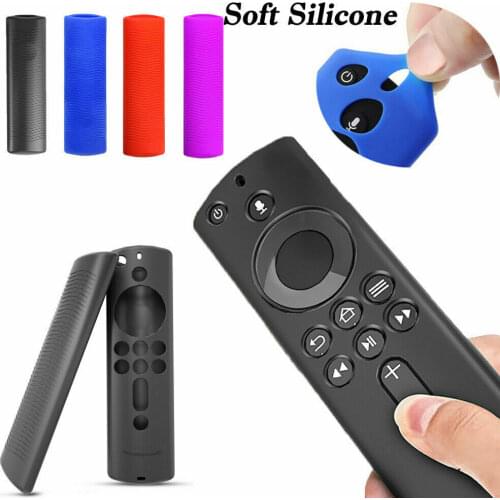 2020 New Silicone Protective Case Fire TV Stick 4K & Voice Remote Controller Shockproof Anti-Slip Cover