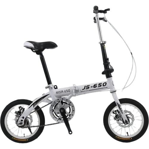 Folding bicycle adult children students variable speed disc brake bicycle 16 inch men and women portable