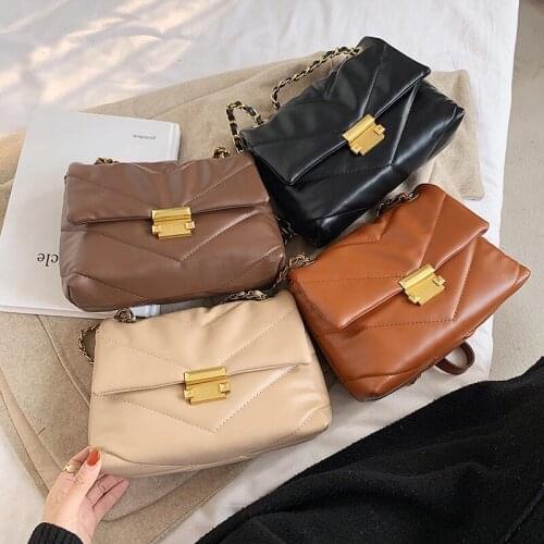 Crossbody Bags for Women Handbag Chain Purse Shoulder Bag Woman Designer Underarm Bag All-match High Capacity PU Leather Fashion
