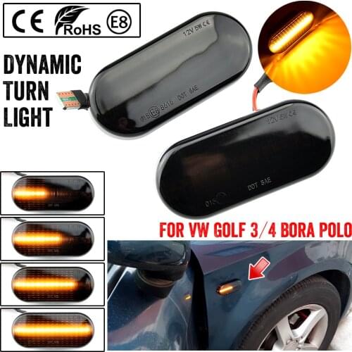 Led Dynamic Side Marker Turn Signal Light Sequential Blinker Light For VW Golf 3 4 MK3 MK4 Passat 3BG Polo 6N 9N Bora Vento