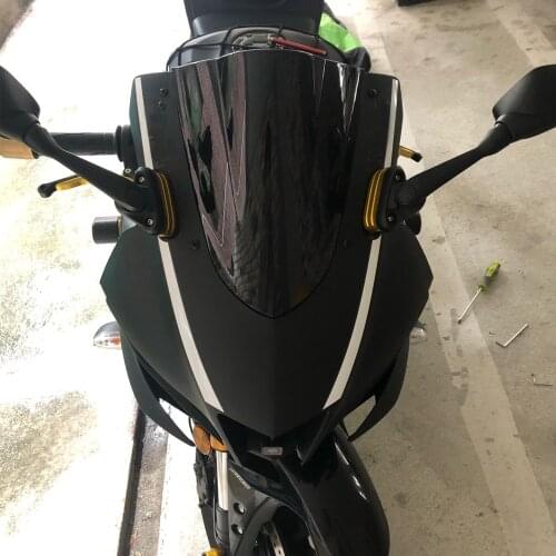 YZF R25 R3 Windscreen Windshield For Yamaha YZF-R3 YZF-R25 2019 2020 2021 YZFR3 YZFR25 Motorcycle Wind Deflector Double Bubble
