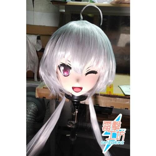 X-KM145)Quality Handmade Female/Girl Resin Japanese Cartoon Character Animego Cosplay Kigurumi Mask Crossdresser