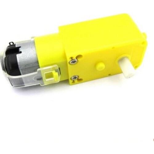 Yellow Dc3v-6v DC Reduction Motor TT Motor Strong Magnetic Anti-interference Intelligent Car Chassis 4WD Vehicle