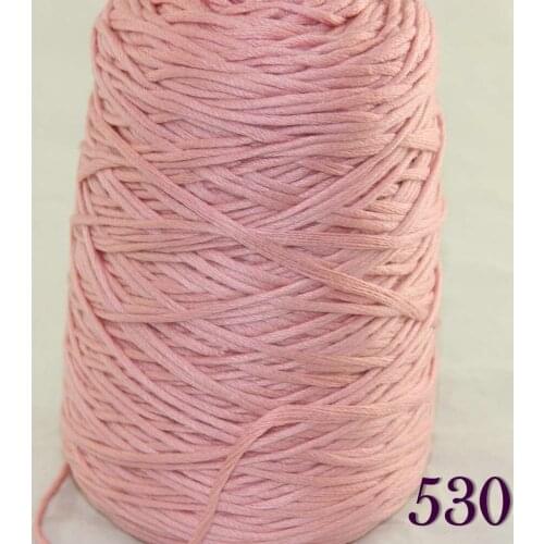 1X400g soft sell high quality 100% cotton hand-woven yarn Coral Pink cone 422-530