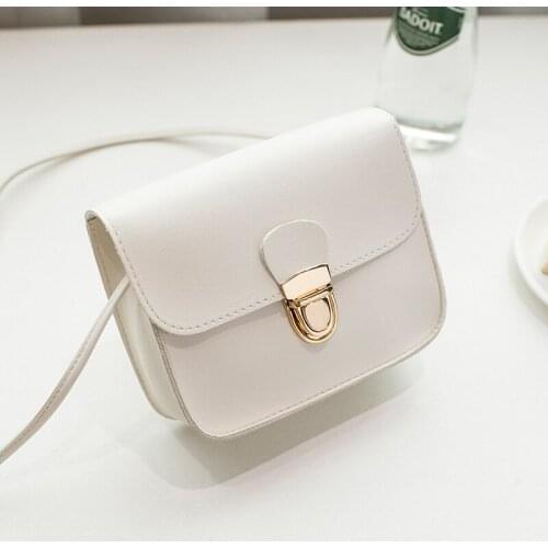 2021 Fashion Ladies Messenger Cheap Hasp PU Leather Small Shoulder Bags Women Crossbody Bag For Girl Pure Square Beauty Handbags