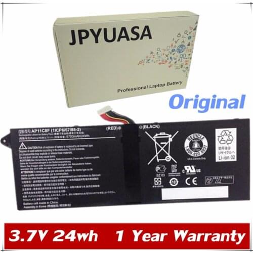 7XINbox 3.7V 24wh Original Laptop Battery AP11C3F AP11C8F For Acer 1ICP5/67/90-2 1ICP6/67/88-2 Tablet