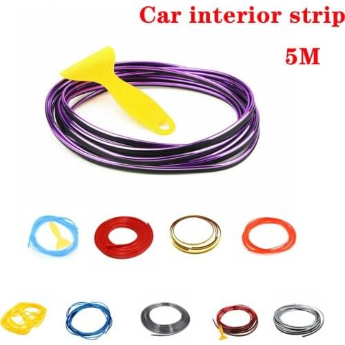 Car Seal Moulding Styling Interior Sticker Decoration Strip RV Camper Lorry Truck Door Dashboard Air Outlet Strip Sticker Line