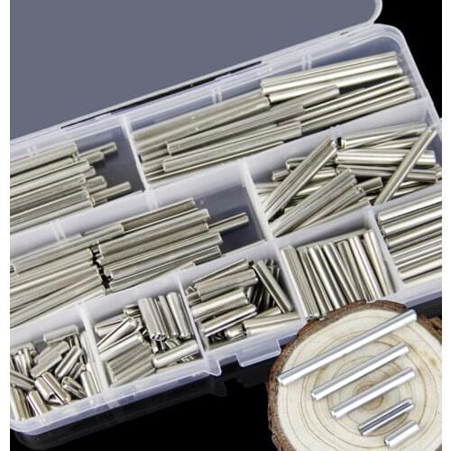 Free shipping one set with 304stainless steel open cylindrical pin positioning locating dowel pin dowel M2M2.5M3M4M5