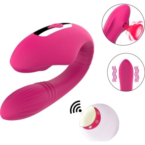 Wireless Remote Sucking Dildo Vibrators Clitoris Sucker G Spot Stimulator Sex Toys For Couples Female USB Charging Waterproof