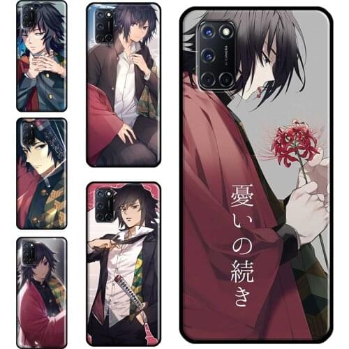 Demon Slayer Tomioka Giyuu Case For OPPO A9 A5 A53 A31 2020 A52 A72 A15 A83 A91 A93 A5S Find X3 Pro Reno 2 Z Funda