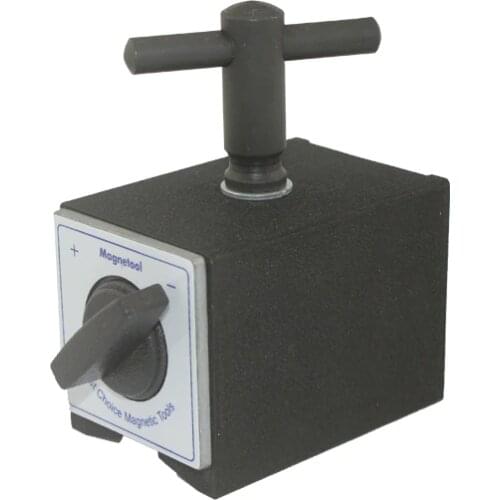 100kg holding force dial gauge indicator stand Holder base Switch on off permanent manual hand shank magnetic lifter