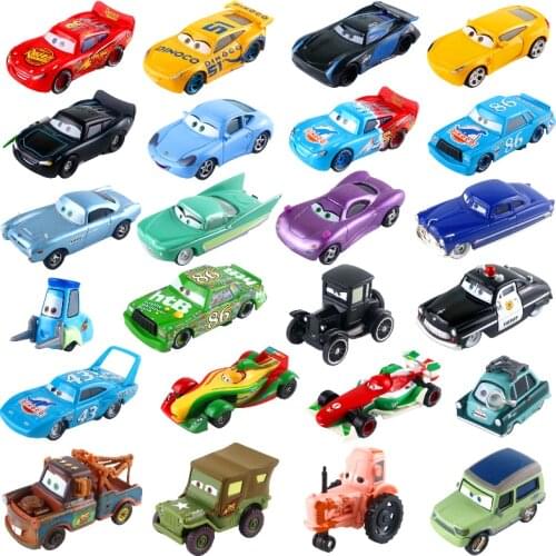 Disney Pixar Car 3 Lightning McQueen Jackson Storm Ramirez Chick Hicks Mater 1:55 Diecast Metal Alloy Vehicle Childrens Toy Car