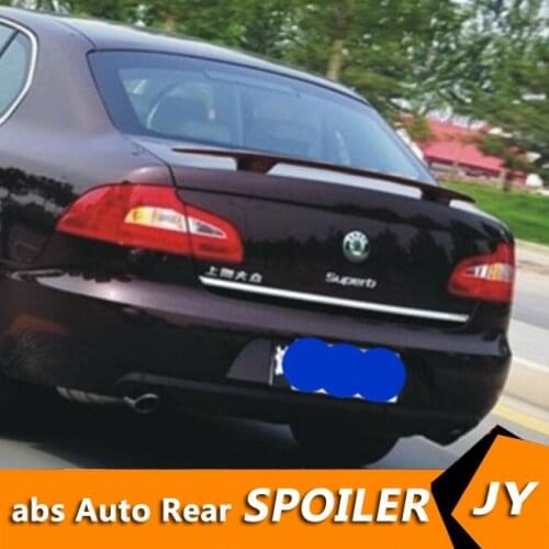 For Superb Spoiler 2006-2019 Skoda Superb Spoiler GTK ABS plastic Material Car Rear Wing Color Rear Spoiler