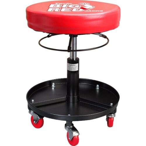 Gas spring lifting work stool round repair stool with work plate repair stool auto repair hardware tools 380x380x425mm