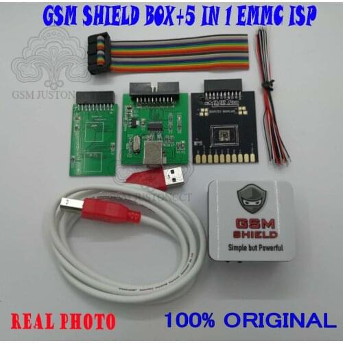 GSM SHIELD BOX+5 in 1 EMMC adapter Flash, Unlock, Reset FRP and many other operations on Qualcomm, Mediatek, and Spreadtrum-base