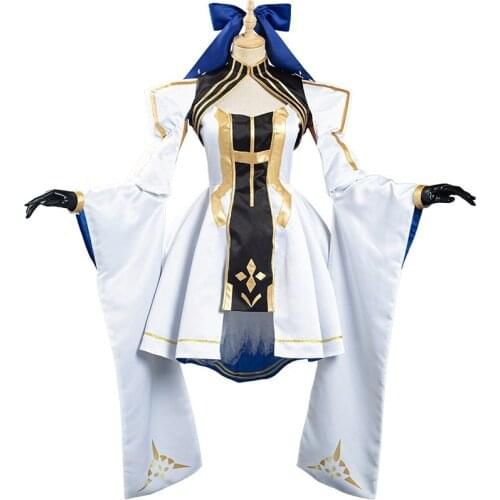 Game FGO Altria Caster Cosplay Costume Fate Grand Order Cos Play Carnival Halloween Party Suit Costumes Women Dress Outfits