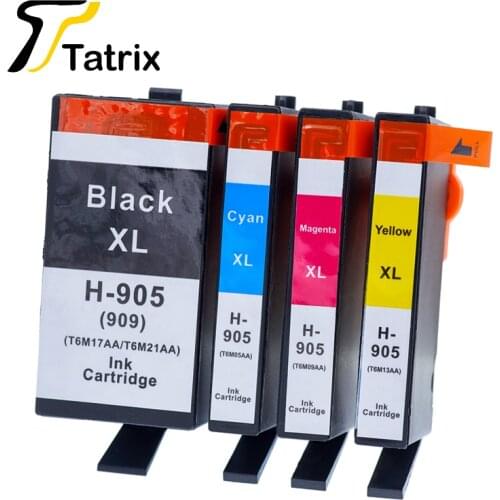 Tatrix 4PCS For HP905 905XL New Ink Cartridge For HP905XL For HP OfficeJet Pro 6960 6970 6950 6956 All-in-One Printer