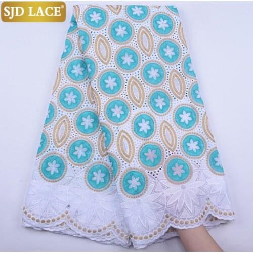 SJD LACE Sewing Fashion Dubai Lace African Lace Fabric With Embroiderey Swiss Voile Laces In Switzerland For Wedding Party A1924