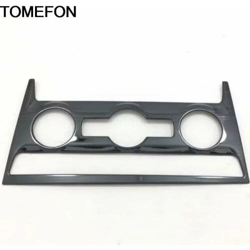 TOMEFON For Skoda Karoq 2017 2018 2019 Car Center Air Condition AC Switch Button Cover Trim Interior Accessories Stainless Steel