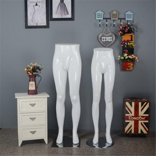 Fashionable High Quality Gloss White Female n Male Lower Body Mannequin Half Body Model Hot Sale