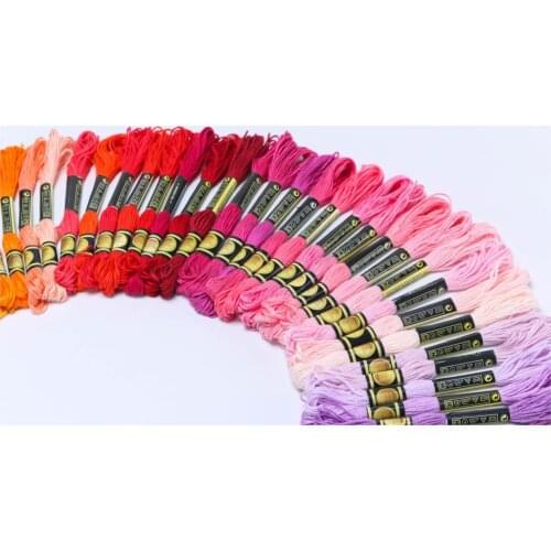 Cross Stitch threads The two label cxc Style 10PCS Cross Stitch Cotton Embroidery Thread Floss Sewing Skeins Craft Colors 2-2