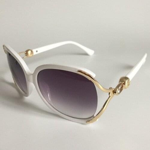 Fashion Women Oversize Frame Sunglasses Anti-UV Spectacles Simplicity Sun Glasses Female Semi-Rimless Eyeglasses