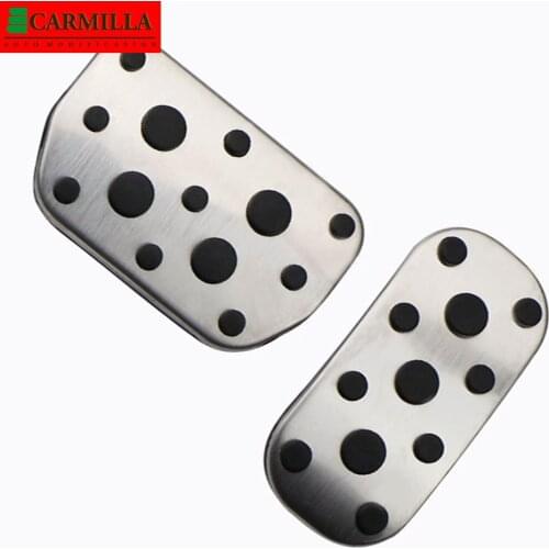 Carmilla AT Car Pedals for Toyota Innova 2016 2017 2018 2019 2020 2021 Stainless Steel Auto Pedal Protection Cover Car-Styling