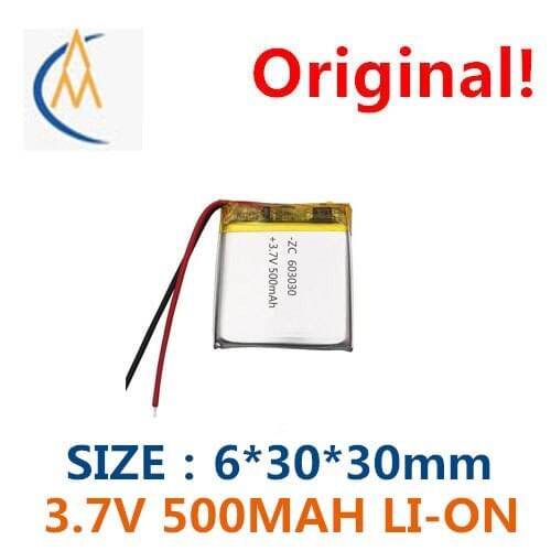 Custom 603030 lithium polymer battery 500 mah bluetooth speakers locator smart watches rechargeable batteries