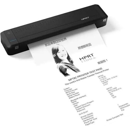 A4 Portable Printer Thermal Transfer Mini Bluetooth USB Printer Home Business With Built-in Battery To Print at any time