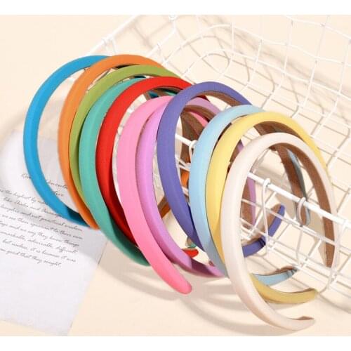Wide Ladies Female Knot Headbands For Girls Simple Solid Candy Color Cloth Hairbands Hair Hoop Women Adult Hair Accessories