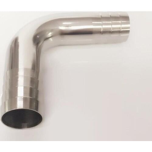 57mm 2.25" Hose Barb SUS 316L Stainless Steel Sanitary 90 Degree Elbow Pipe Fitting Home Brew Beer Wine